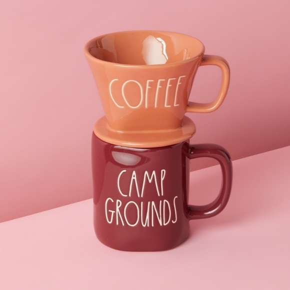Rae Dunn “Coffee” Drip & “Camp Grounds” Pour Over - Picture 1 of 8